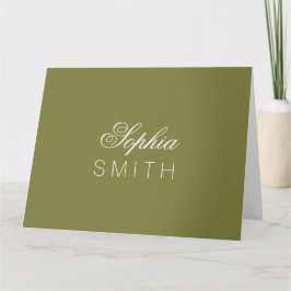 Tarjeta Woodbine de encargo elegante