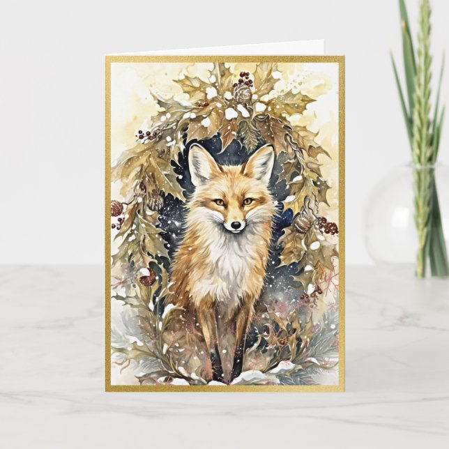 Tarjeta Woodland Delights Fox (Anverso)
