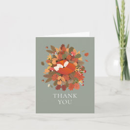 Tarjeta Woodland Fox Cub Gracias