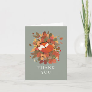 Tarjeta Woodland Fox Cub Gracias