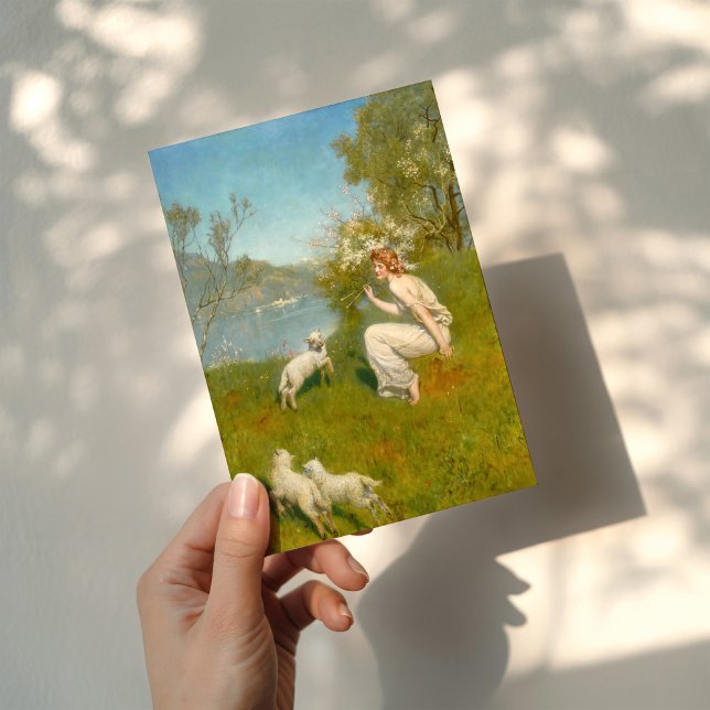 Tarjeta Woodland Nymph | John Collier (Subido por el creador)