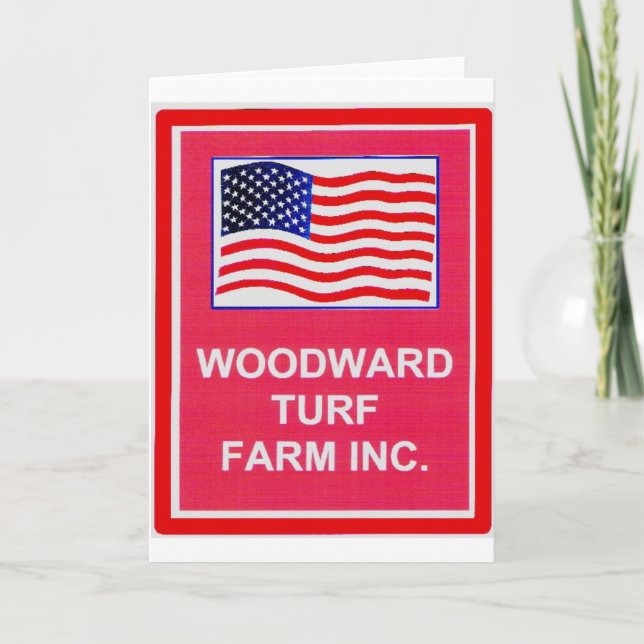 TARJETA WOODWARD TURF FARM INC. (Anverso)