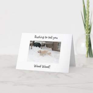 TARJETA WOOF WOOF EN "4O" SE VE "¡BUENO!"