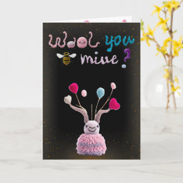Tarjeta Wooly Alien Funny Valentine Photo Card