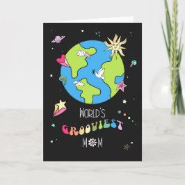 Tarjeta World’s Grooviest Mom Mother’s Day Card           