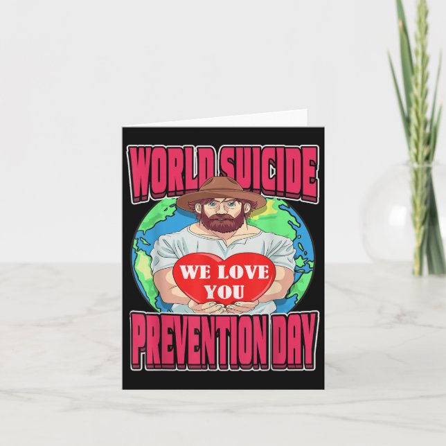 Tarjeta World Suicide Prevention Day Motivational Dad Sept (Anverso)