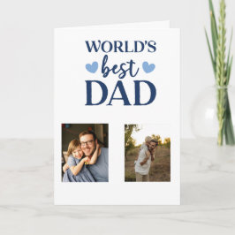 Tarjeta Worlds Best Dad Photo Card | Father's Day 2026  