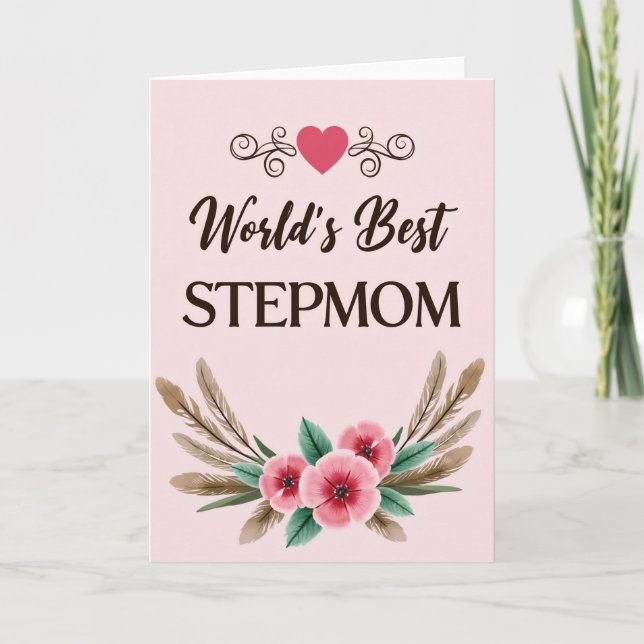 Tarjeta Worlds Best Stepmom Card (Anverso)