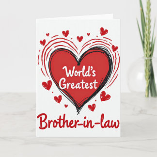 Tarjeta Worlds Greatest Brother In Law Card