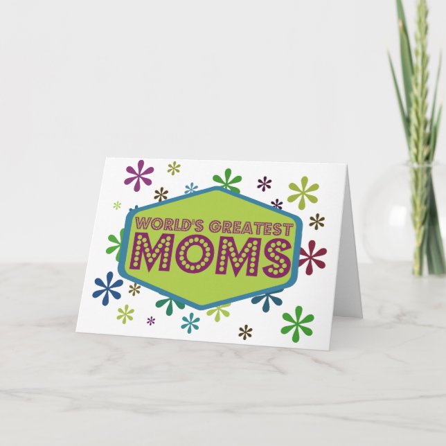 Tarjeta World's Greatest Moms (Anverso)