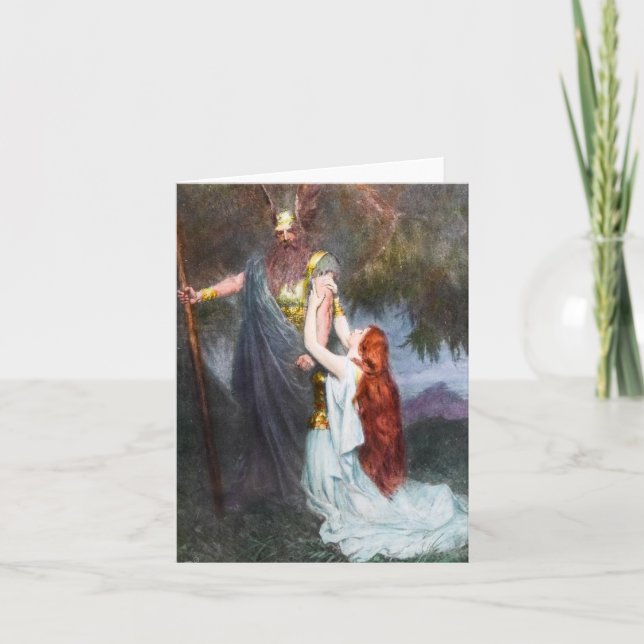Tarjeta Wotan & Brunhilde Notecard (Anverso)