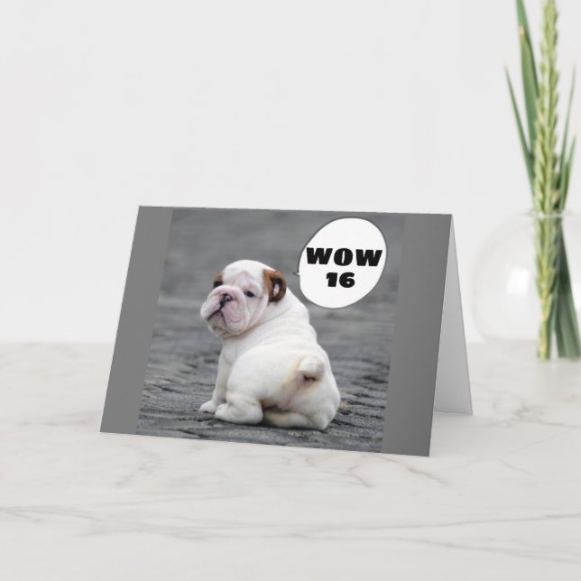 TARJETA ¡WOW—**16**** CAMINO A IR! (Anverso)