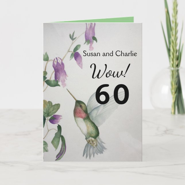 Tarjeta Wow! 60 Aniversario del Jardín del Amor (Anverso)
