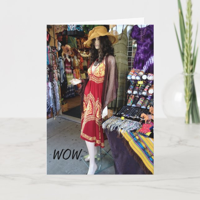 TARJETA WOW, MI CHICA ES "30", TE VES FABULOSO. (Anverso)