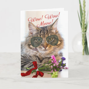 Tarjeta Wow Wow Meow Valentine Day for Husband