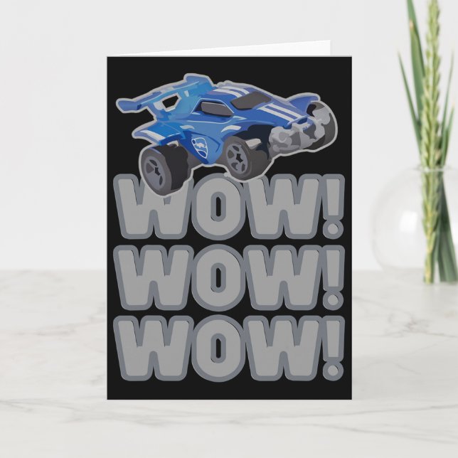 Tarjeta ¡Wow! ¡Wow! ¡Wow! Juego de fútbol Rocket (Anverso)