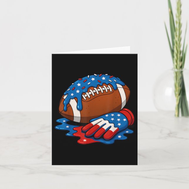 Tarjeta Wr Lineman Deriva De Fútbol Qb Rb Db Ice Cream 4 D (Anverso)