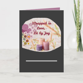 Tarjeta  Wrapped in Love, Lit by Joy | Heartfelt Christmas