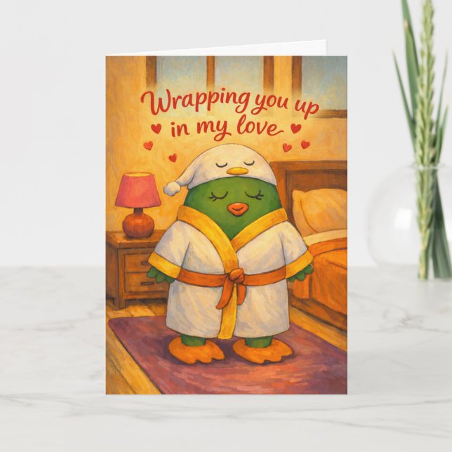 Tarjeta Wrapping you up in my love (Anverso)