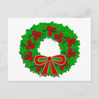 Tarjeta Wreath de vacaciones