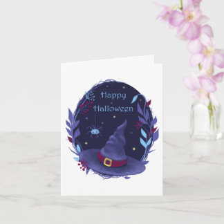Tarjeta Wreath, Gorra de brujas de Halloween