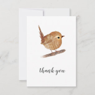 Tarjeta Wren Bird Gracias