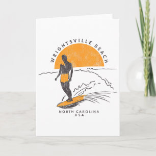 Tarjeta Wrightsville Beach, Nc Verano Vida Surf