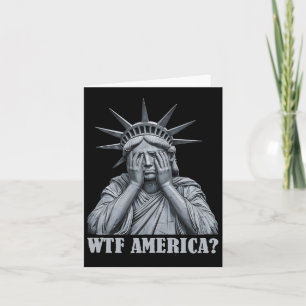 Tarjeta Wtf Estados Unidos Antitriunfo político y democrát