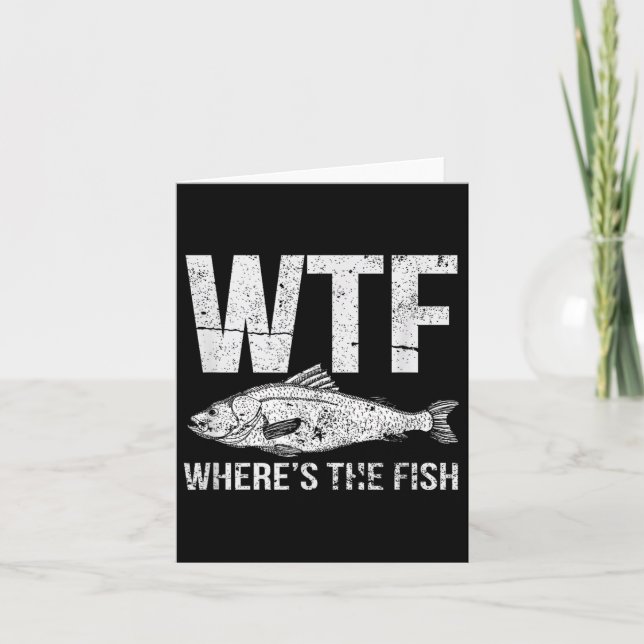Tarjeta Wtf Wheres The Fish (Anverso)