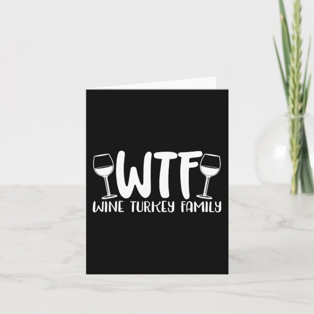 Tarjeta WTF Wine Turkey Family 1 (Anverso)