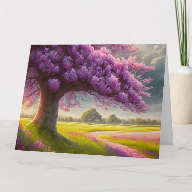 Tarjeta Wunderschön blühender Baum (Anverso)