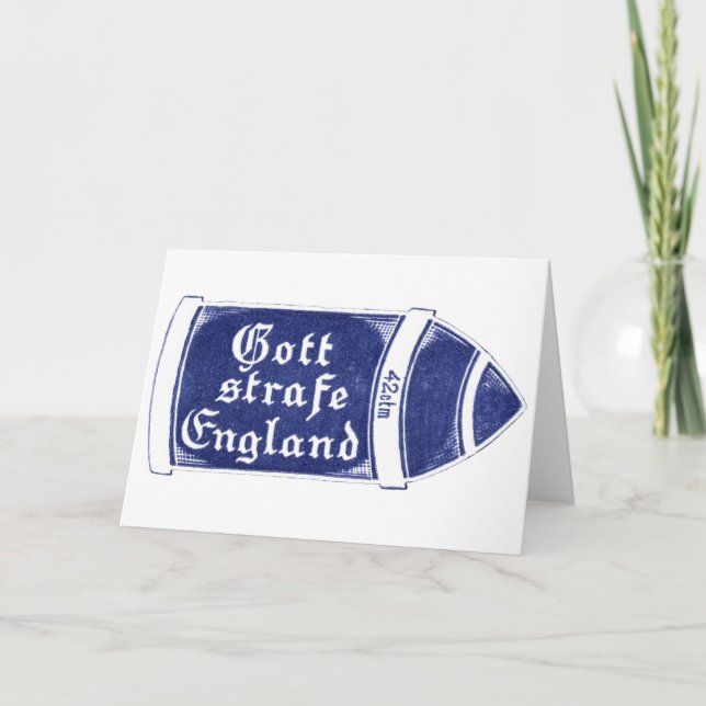 Tarjeta WWI castigan Inglaterra (Anverso)