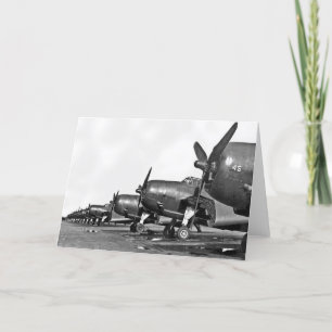 Tarjeta WWI - TBM en la pista de despeque