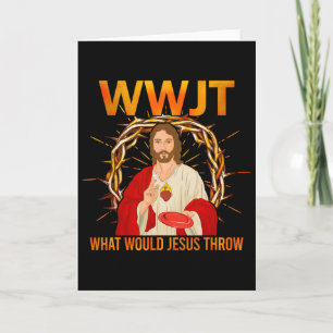 Tarjeta Wwjt Qué Lanzaría Jesús Disc Golf Diversión