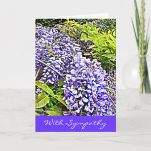 Tarjeta Wysteria Sympathy Card with beautiful sentiment