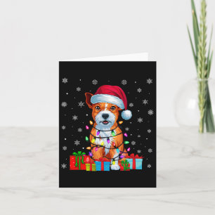 Tarjeta Xmas Ilumina American Staffordshire Terrier Dog Ch