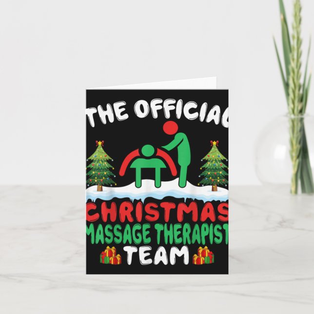 Tarjeta Xmas Mage Therast Team Mage Therapy Christmas T Sh (Anverso)