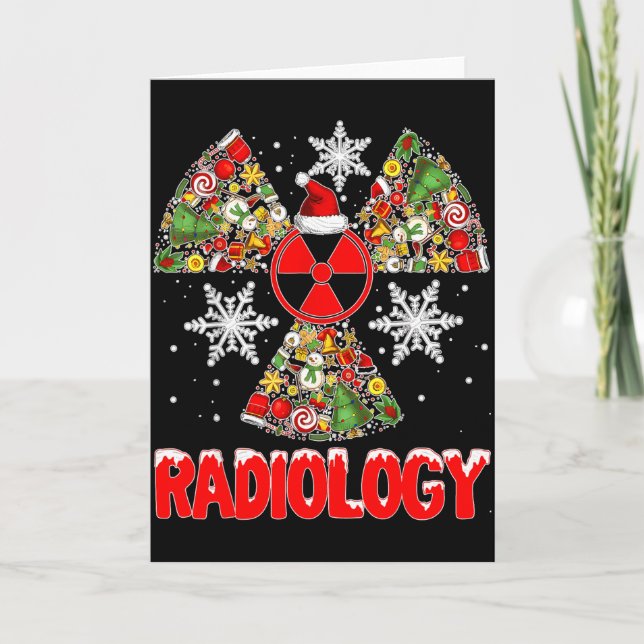 Tarjeta Xmas Radiology Christmas Radiologist Xray Tech Cut (Anverso)
