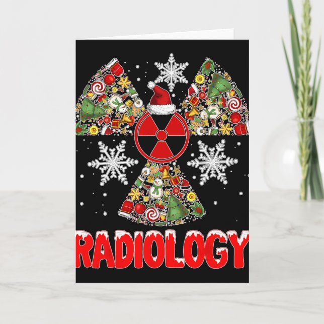 Tarjeta Xmas Radiology Christmas Radiologist Xray Tech Cut (Anverso)