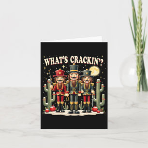 Tarjeta Xmas Western Cascanueces Qué pasa Navidad