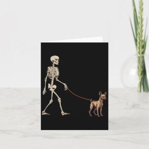 Tarjeta Xoloitzcuintli Xolo esqueleto de perro divertido c