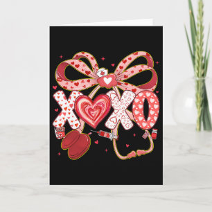 Tarjeta Xoxo estetoscopio San Valentín Rn Pct Cna enfermer