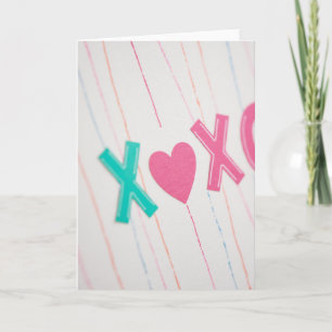 Tarjeta Xoxo Hecha a Mano con Cariño