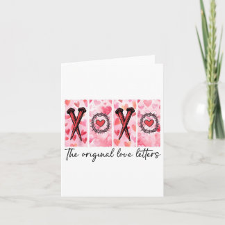 Tarjeta Xoxo Las Cartas De Amor Originales Retro Comprobad