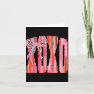 Tarjeta Xoxo Lazo de Leopardo Divertido Día de San Valentí