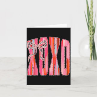 Tarjeta Xoxo Lazo de Leopardo Divertido Día de San Valentí