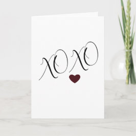 Tarjeta XOXO Love Heart