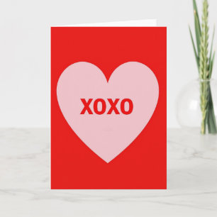 Tarjeta Xoxo Minimalista