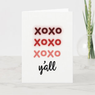 Tarjeta Xoxo Minimalista de Corazón