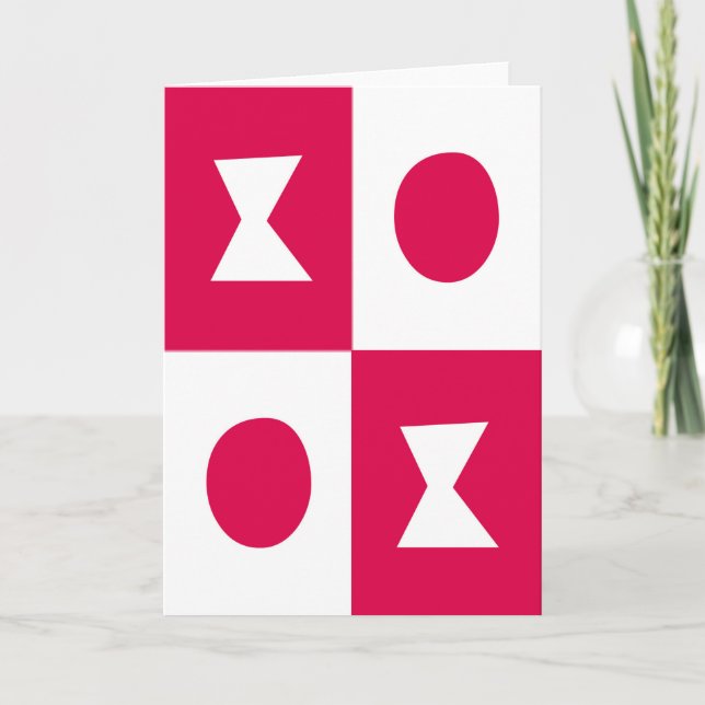 Tarjeta XOXO Valentine (Anverso)